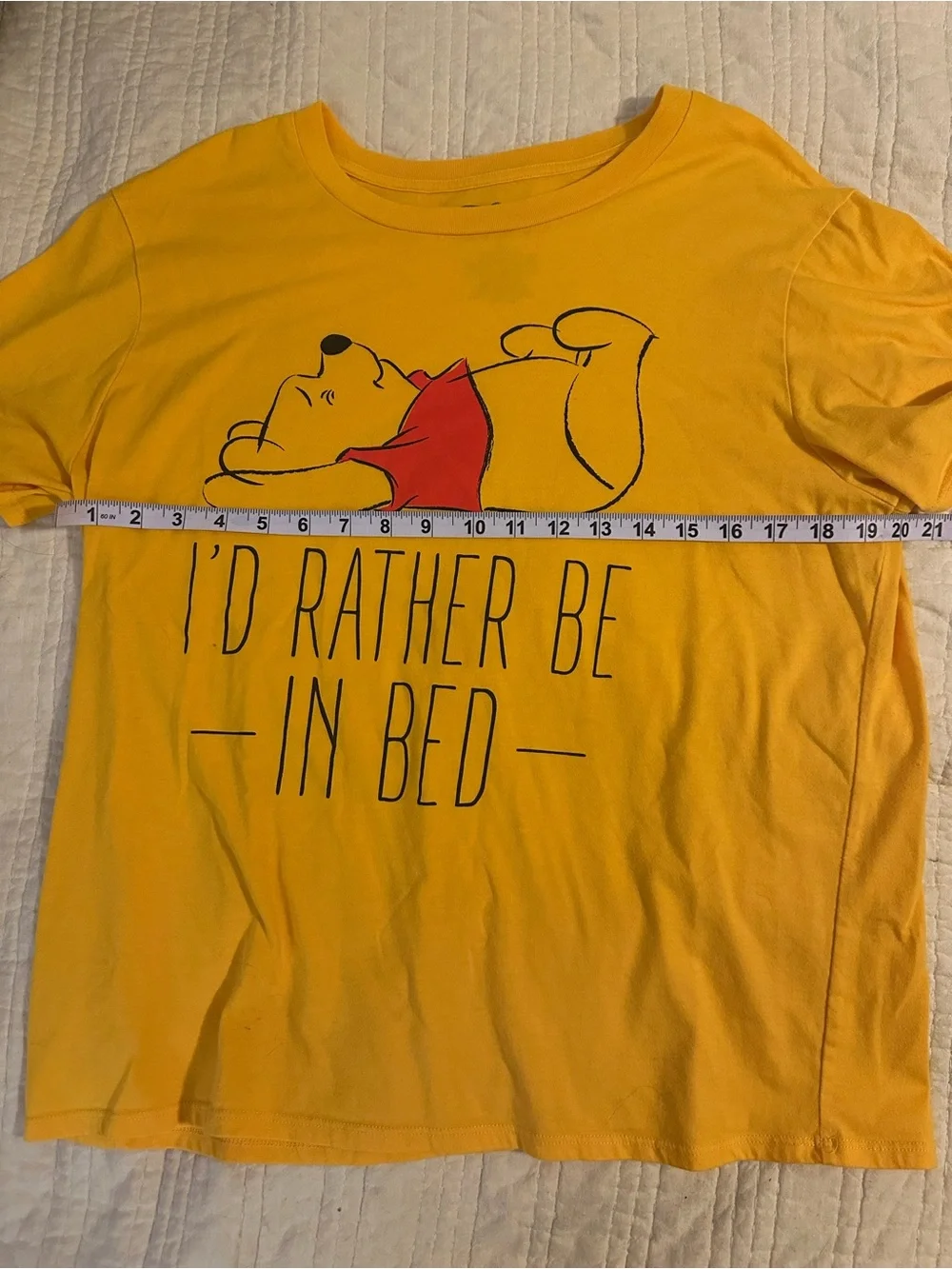Yellow Winnie-the-Pooh Graphic Pet Tee - Cozy Relaxed Fit XL